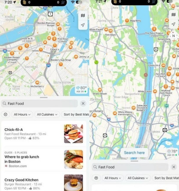 Apple Maps Introduces "Search Here" Button: A Game-Changer for On-the-Go Navigation | Ghanaguardian.com Apple Maps Introduces "Search Here" Button: A Game-Changer for On-the-Go Navigation