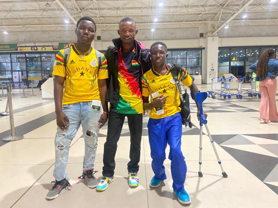 Two Ghana Wheelchair Tennis Junior Players participate in an ITF Junior Tournament