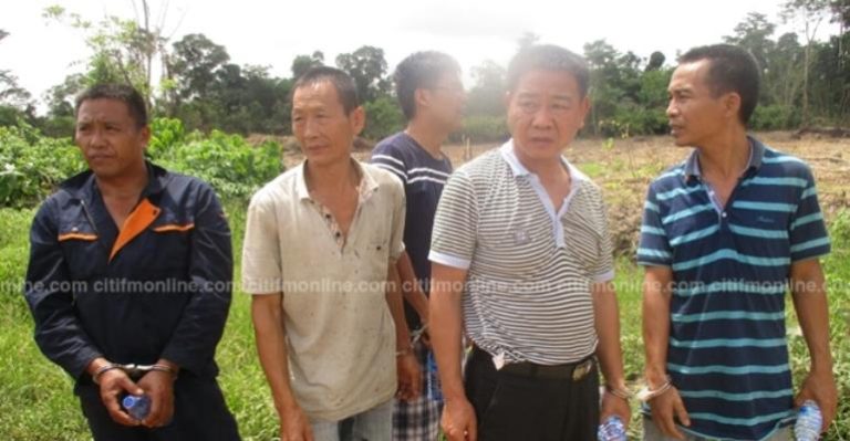 Chinese were arrested