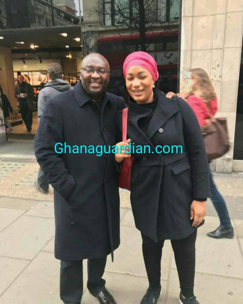 Ghana VP Bawumia and his wife on Saturday morning in London