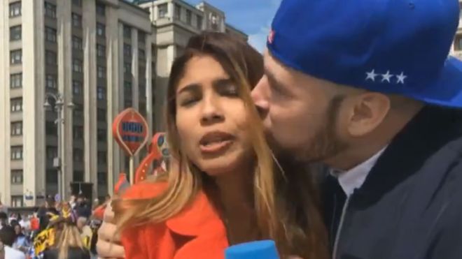 "This one went too far," Gonzalez Theran said about the on-air groping incident