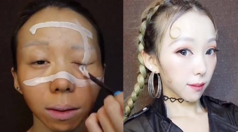 See how an average looking Chinese woman completely transformed her looks