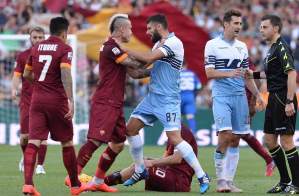 Radja Nainggolan Roma Antonio Candreva Lazio Roma 25 05 2015 Stadio Olimpico Football Calcio 2014 | Ghanaguardian.com Radja Nainggolan Roma, Antonio Candreva Lazio. Roma 25-05-2015 Stadio Olimpico. Football Calcio 2014/2015 Serie A. Lazio vs. AS Roma. PUBLICATIONxNOTxINxITAxFRAxSUI AntoniettaxBaldassarre