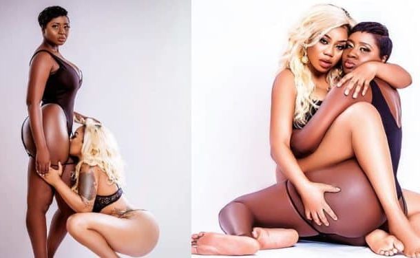 Toyin-Lawani-sniffs-Princess-Shyngle-in-new-raunchy-photos | Ghanaguardian.com