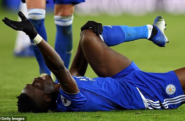 Daniel Amartey suffered injury while playing for Leicester