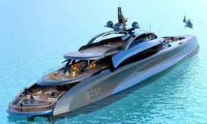 "Soar: The $300 Million Avian Marvel - A Futuristic Yacht Inspired by Birds of Prey"