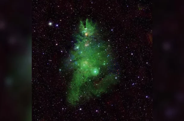 "Cosmic Festivity: NASA Unwraps Stunning Star Formation for the Holiday Season"