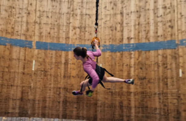 Lunar Fitness Regimen: Astronauts Train Around the "Wall of Death" for Moon Missions