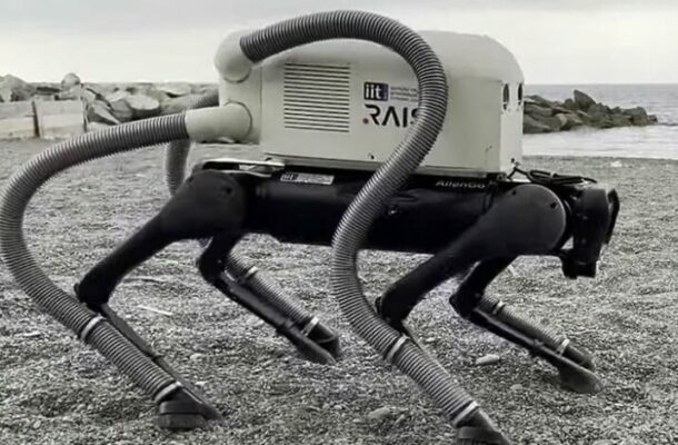 Robot Dog VERO Tackles Beach Pollution by Sniffing Out Cigarette Butts