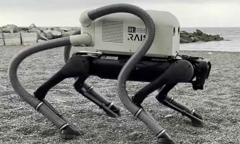 Robot Dog VERO Tackles Beach Pollution by Sniffing Out Cigarette Butts