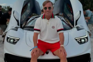 Sado Maksuti Stuns at Exclusive SOC Event with Unique Luxury Car