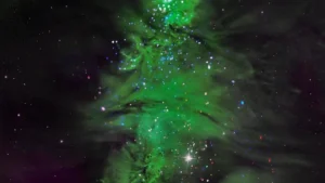 Christmas Tree in Space: A Breathtaking View of 5 Million-Year-Old Stars in the Milky Way
