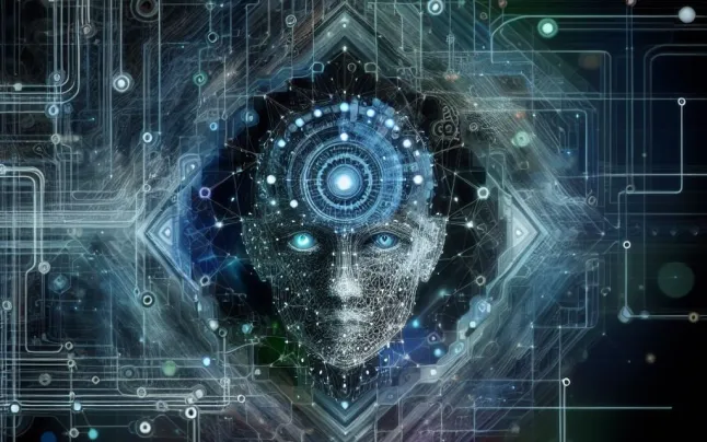 An AI-generated 'self-portrait' merges 40 artists' faces into one artwork, reflecting its human influences and sparking debate on creativity and recognition.