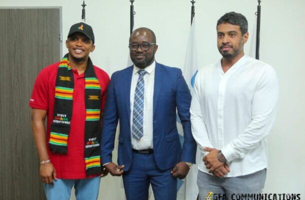 Okraku and Eto'o | Ghanaguardian.com