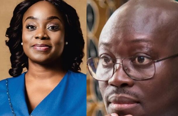 Split image: a smiling woman in a blue blazer on the left and a thoughtful man wearing glasses on the right.