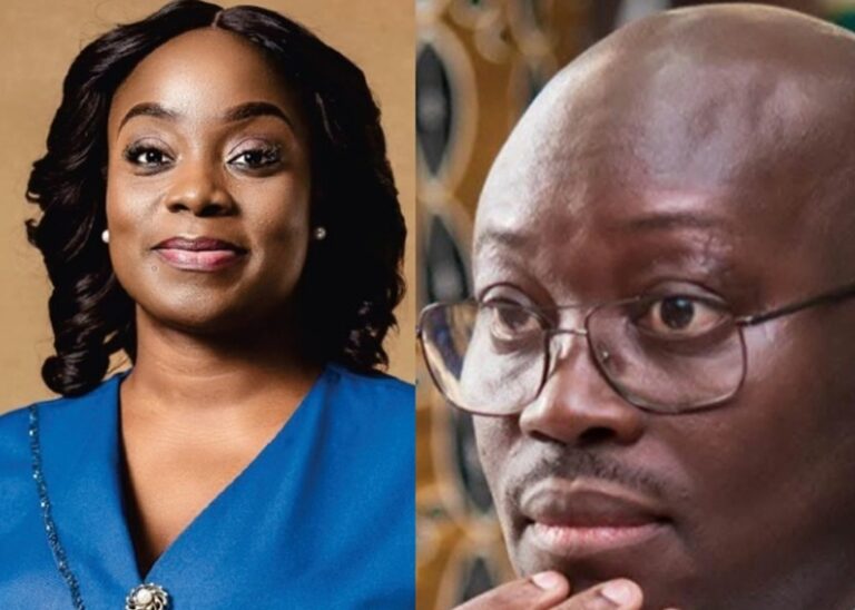 Split image: a smiling woman in a blue blazer on the left and a thoughtful man wearing glasses on the right.