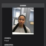 Profile photo of a woman at a desk on a DHS Homeland Security page about Ghana crime cases, noting fraud I arrest details (public record).