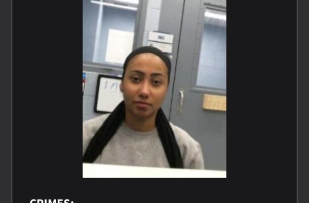 Profile photo of a woman at a desk on a DHS Homeland Security page about Ghana crime cases, noting fraud I arrest details (public record).