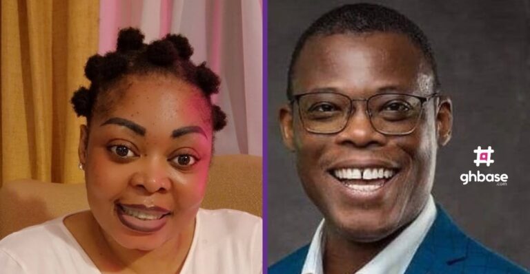 Side-by-side: left a smiling woman with bantu knots, right a smiling man in a blue suit with glasses.