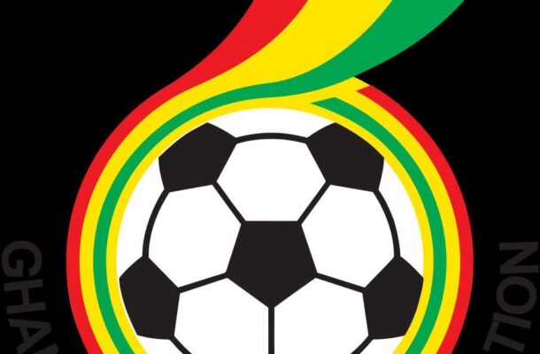 IMG_1217 | Ghanaguardian.com Ghana Football Association emblem with a soccer ball and Rastafari colors (red, yellow, green) and a black star on black background