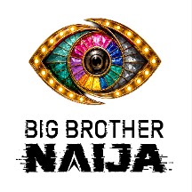 Big Brother Naija logo with a jeweled eye and multicolored iris, followed by the text 'BIG BROTHER NAIJA' beneath.